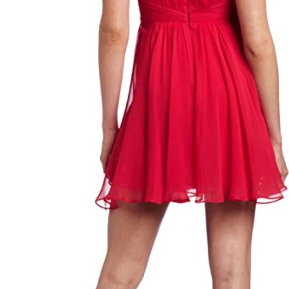 Bcbg MAX AZARIA DURAN MELON SILK COCKTAIL PROM STRAPLESS MINI DRESS SIZE… - Picture 16 of 16